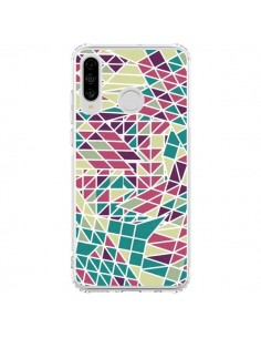 Coque Huawei P30 Lite Azteque Triangles Vert Violet -...