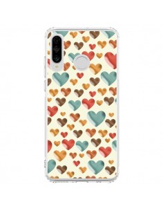 Coque Huawei P30 Lite Coeurs Color_s - Eleaxart
