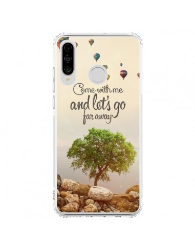 Coque Huawei P30 Lite Let's Go Far Away Ballons - Eleaxart