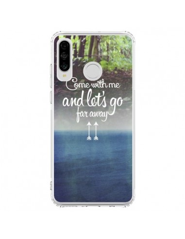 Coque Huawei P30 Lite Let's Go Far Away Forest Foret - Eleaxart