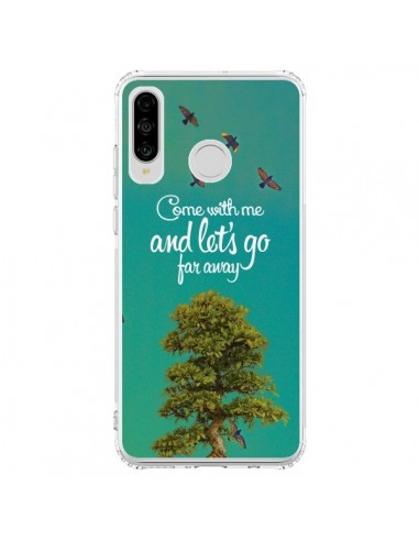 Coque Huawei P30 Lite Let's Go Far Away Tree Arbre - Eleaxart