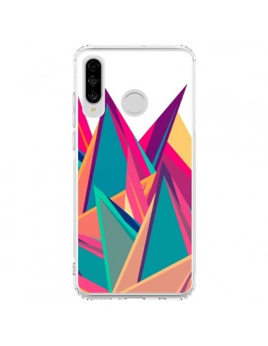 Coque Huawei P30 Lite Triangles Intensive Pic Azteque - Eleaxart