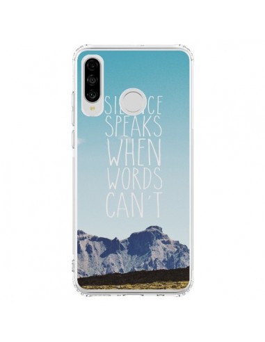 Coque Huawei P30 Lite Silence speaks when words can't paysage - Eleaxart