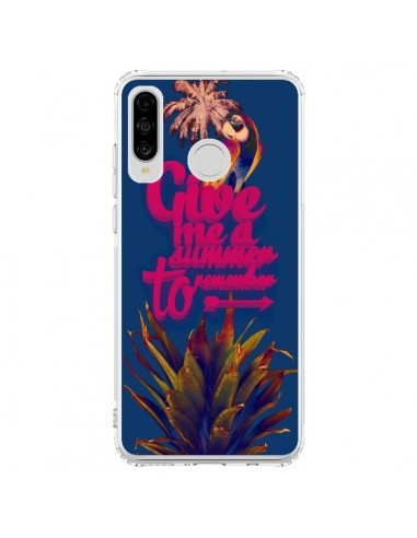Coque Huawei P30 Lite Give me a summer to remember souvenir paysage - Eleaxart