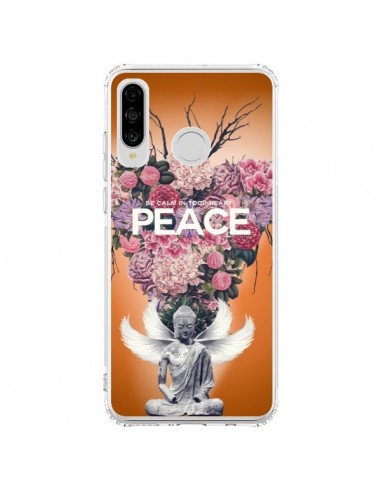 Coque Huawei P30 Lite Peace Fleurs Buddha - Eleaxart
