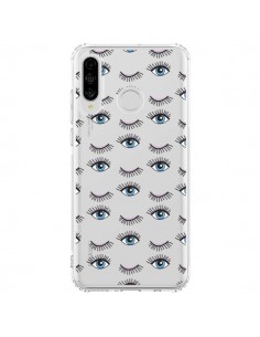 Coque Huawei P30 Lite Eyes Oeil Yeux Bleus Mosaïque...