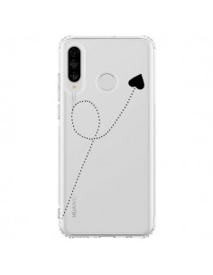 Coque Huawei P30 Lite Travel to your Heart Noir Voyage...