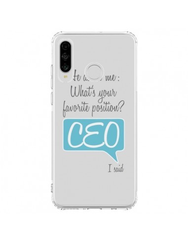 Coque Huawei P30 Lite What's your favorite position CEO I said, bleu - Shop Gasoline