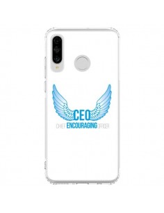 Coque Huawei P30 Lite CEO Chief Encouraging Officer Bleu...