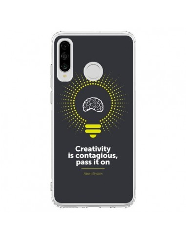 Coque Huawei P30 Lite Creativity is contagious, Einstein - Shop Gasoline