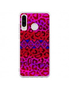 Coque Huawei P30 Lite Tribal Leopard Rouge - Ebi Emporium