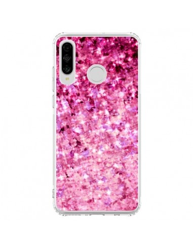 Coque Huawei P30 Lite Romance Me Paillettes Roses - Ebi Emporium