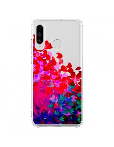 Coque Huawei P30 Lite Creation in Color Pink Rose Transparente - Ebi Emporium