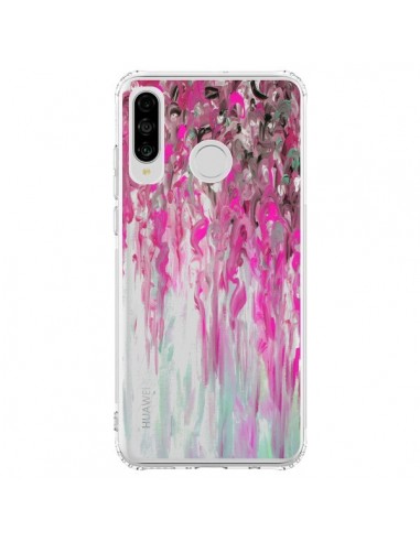 Coque Huawei P30 Lite Tempête Rose Transparente - Ebi Emporium