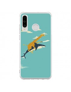 Coque Huawei P30 Lite Girafe Epee Requin Volant - Jay Fleck