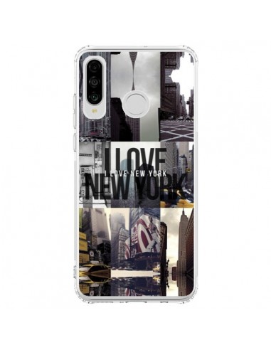 Coque Huawei P30 Lite I love New Yorck City noir - Javier Martinez