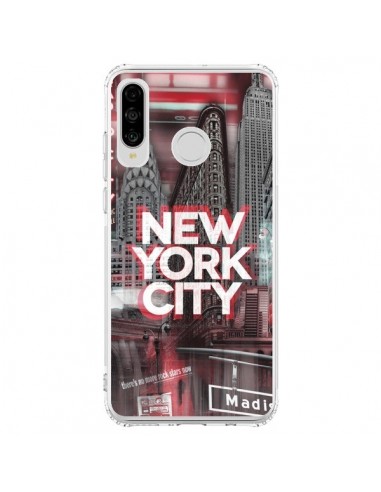 Coque Huawei P30 Lite New York City Rouge - Javier Martinez