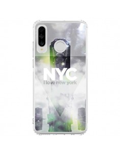 Coque Huawei P30 Lite I Love New York City Gris Vert -...
