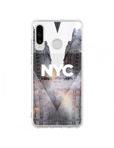 Coque Huawei P30 Lite I Love New York City Orange - Javier Martinez