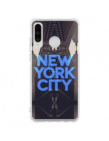 Coque Huawei P30 Lite New York City Bleu - Javier Martinez