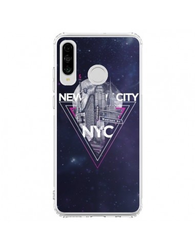 Coque Huawei P30 Lite New York City Triangle Rose - Javier Martinez