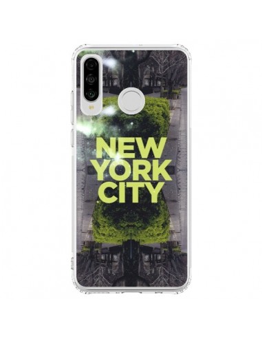 Coque Huawei P30 Lite New York City Vert - Javier Martinez