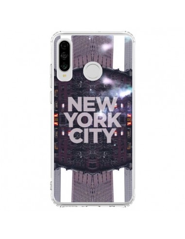 Coque Huawei P30 Lite New York City Violet - Javier Martinez