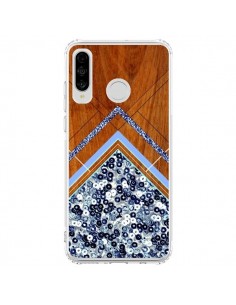 Coque Huawei P30 Lite Sequin Geometry Bois Azteque Aztec...
