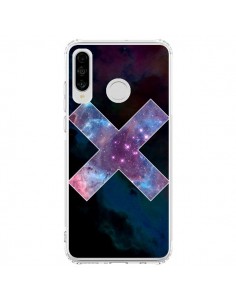 Coque Huawei P30 Lite Nebula Cross Croix Galaxie -...