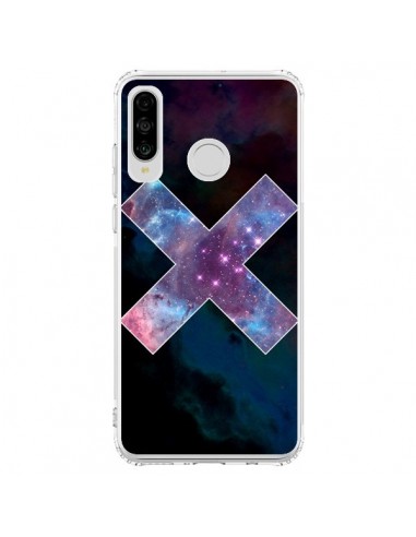 Coque Huawei P30 Lite Nebula Cross Croix Galaxie - Jonathan Perez
