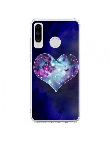 Coque Huawei P30 Lite Nebula Heart Coeur Galaxie - Jonathan Perez