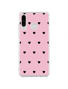 Coque Huawei P30 Lite Coeurs Roses - Jonathan Perez