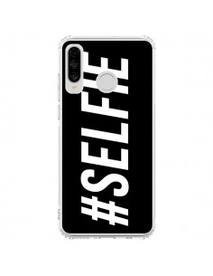 Coque Huawei P30 Lite Hashtag Selfie Noir Horizontal -...
