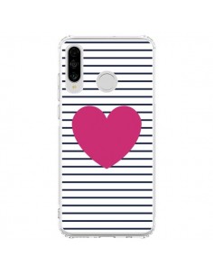 Coque Huawei P30 Lite Coeur Traits Marin - Jonathan Perez