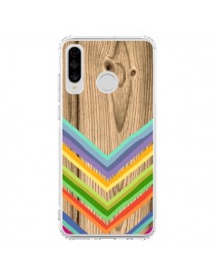 Coque Huawei P30 Lite Tribal Azteque Bois Wood - Jonathan...