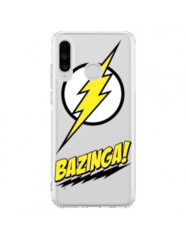 Coque Huawei P30 Lite Bazinga Sheldon The Big Bang Thoery Transparente - Jonathan Perez