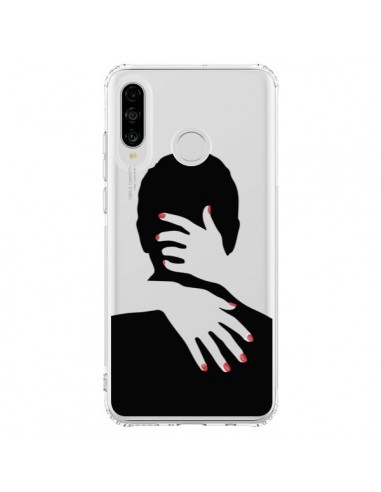 Coque Huawei P30 Lite Calin Hug Mignon Amour Love Cute Transparente - Dricia Do