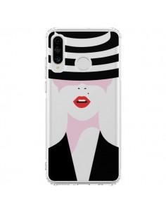 Coque Huawei P30 Lite Femme Chapeau Hat Lady Transparente...