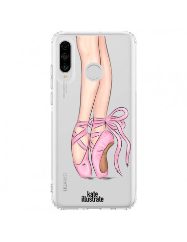 Coque Huawei P30 Lite Ballerina Ballerine Danse Transparente - kateillustrate