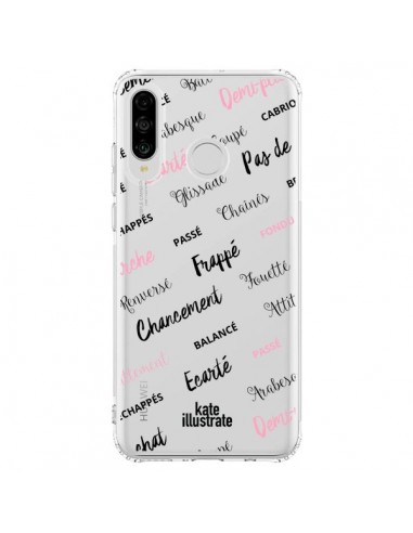 Coque Huawei P30 Lite Ballerina Ballerine Mots Transparente - kateillustrate