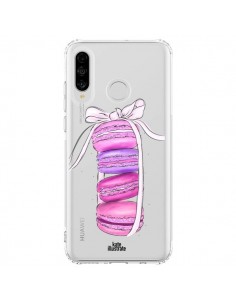 Coque Huawei P30 Lite Macarons Pink Purple Rose Violet...