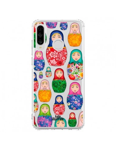 Coque Huawei P30 Lite Matryoshka Dolls Poupées Russes Transparente - kateillustrate