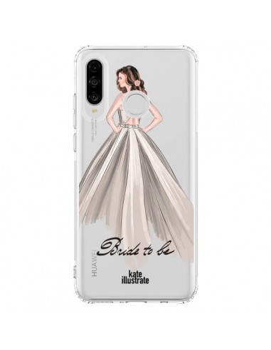 Coque Huawei P30 Lite Bride To Be Mariée Mariage Transparente - kateillustrate