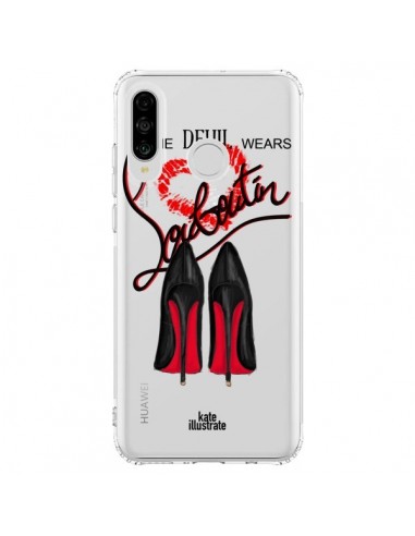 Coque Huawei P30 Lite The Devil Wears Shoes Demon Chaussures Transparente - kateillustrate