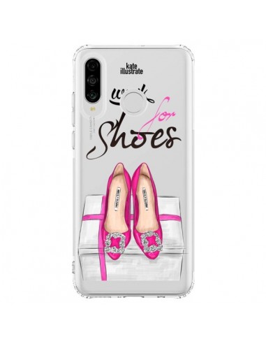 Coque Huawei P30 Lite I Work For Shoes Chaussures Transparente - kateillustrate