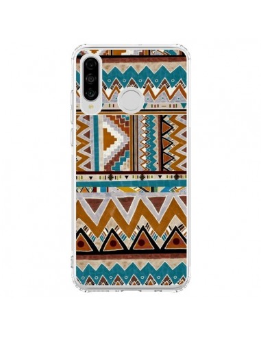 Coque Huawei P30 Lite Azteque Vert Marron - Kris Tate