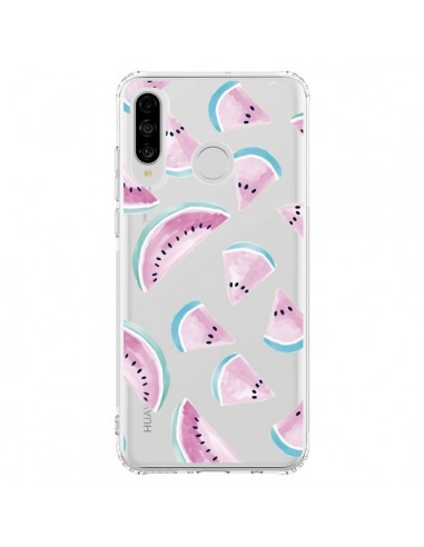 Coque Huawei P30 Lite Pasteque Watermelon Fruit Ete Summer Transparente - Lisa Argyropoulos