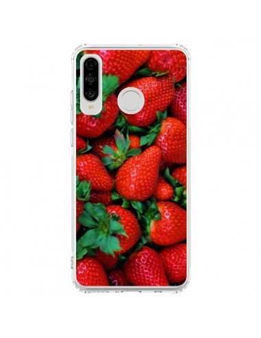 Coque Huawei P30 Lite Fraise Strawberry Fruit - Laetitia
