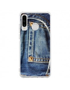 Coque Huawei P30 Lite Jean Bleu Vintage - Laetitia