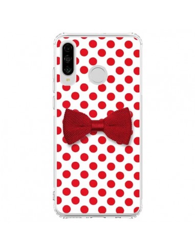 Coque Huawei P30 Lite Noeud Papillon Rouge Girly Bow Tie - Laetitia